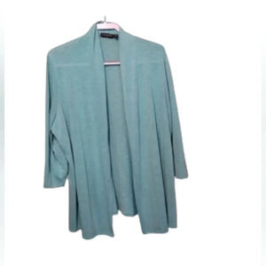 Aqua Blue lightweight jacket 3/4 sleeves